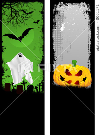 Grunge Halloween banners 8061171