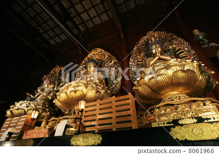 Nikko Wheel Temple "Three Buddha statues" Nikko Wheel Temple "Three Buddha statues" 8061968