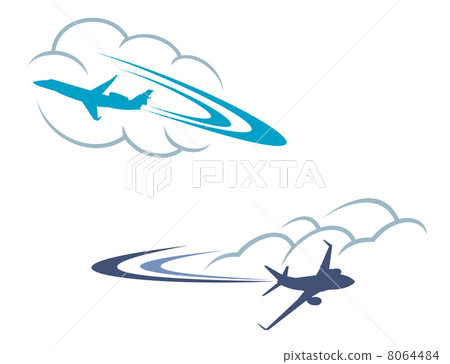 Airlanes in sky 8064484