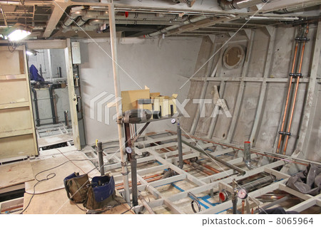 Compartment of the ship under construction 8065964