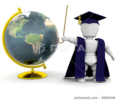 Teacher with globe 8066466