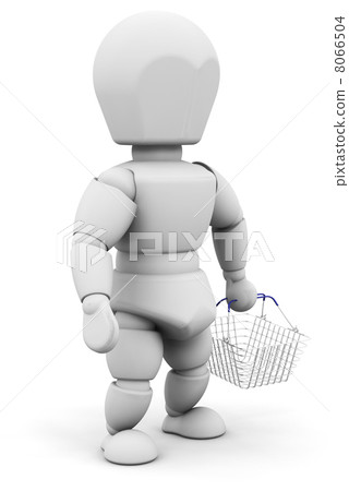 Person with shopping basket 8066504