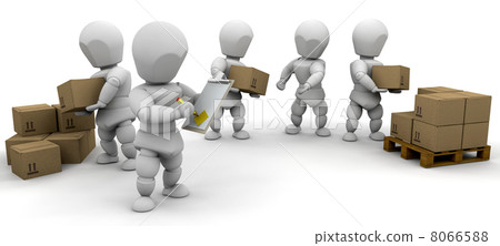 Stacking boxes - Stock Illustration [8066588] - PIXTA