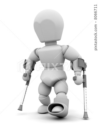 Person on crutches 8066711