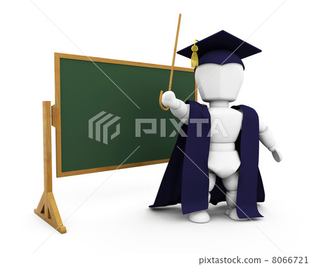 Teacher by blackboard 8066721