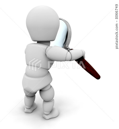 Looking through a magnifying glass 8066749