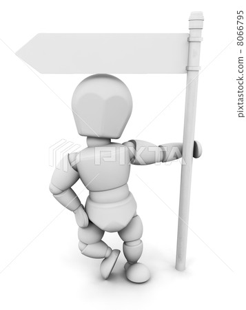 Person with signpost Person with signpost 8066795