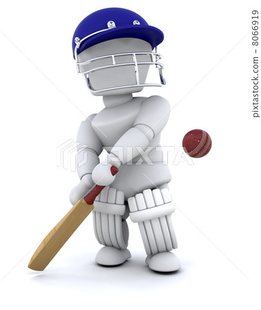 man playing cricket man playing cricket 8066919