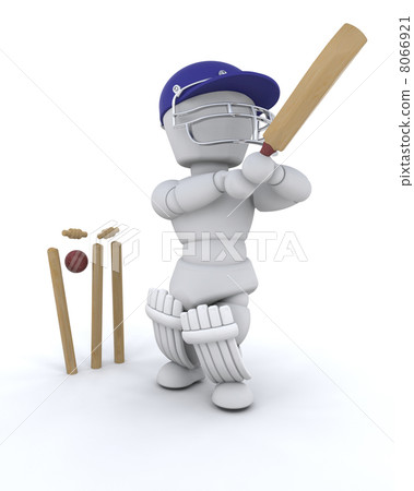 man playing cricket man playing cricket 8066921