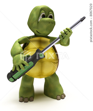 Tortoise with a screwdriver Tortoise with a screwdriver 8067020