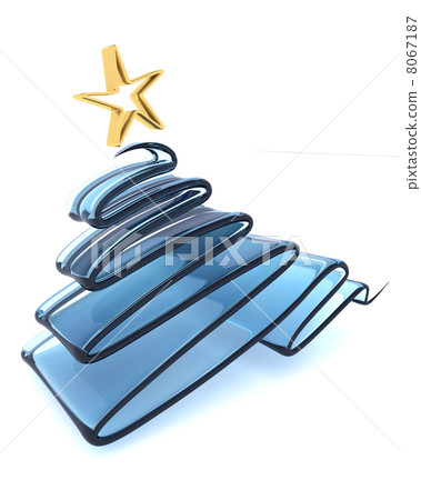 Scribble sketch Christmas tree concept 8067187