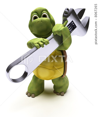 Tortoise with a spanner 8067265