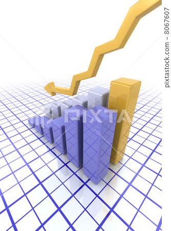 Graph showing falling profits - Stock Illustration [8067607] - PIXTA