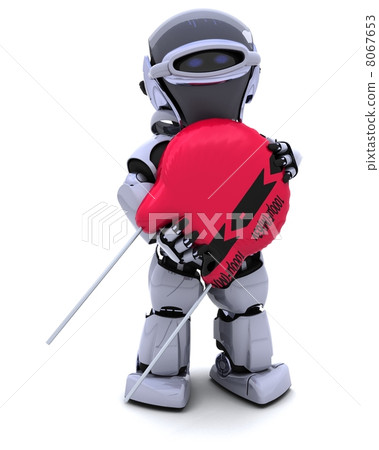 Robot with a capacitor 8067653