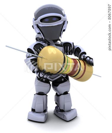 Robot with a resistor 8067897