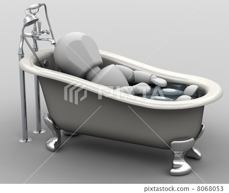 man taking a bath man taking a bath 8068053