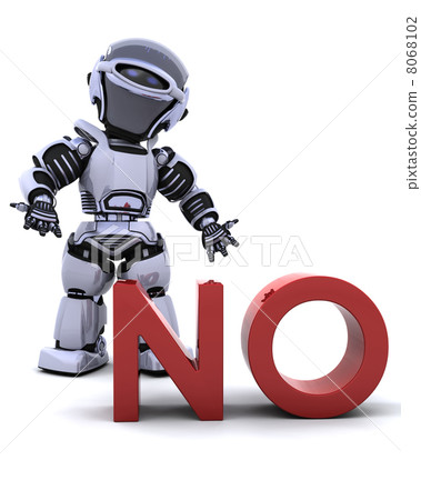 robot with no sign robot with no sign 8068102