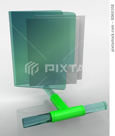 3D network folder icon 3D network folder icon 8068108