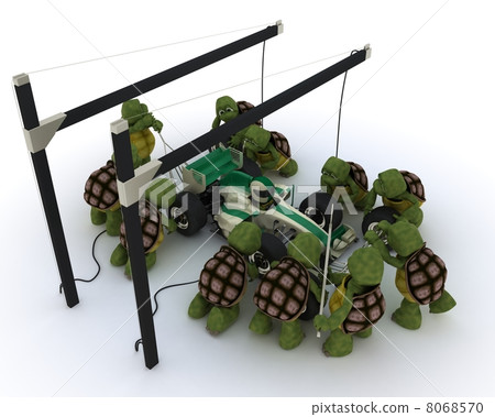 Race car pit stop 8068570