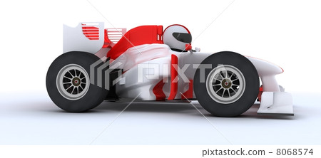 man with racing car man with racing car 8068574