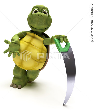 Tortoise with a wood saw Tortoise with a wood saw 8068637