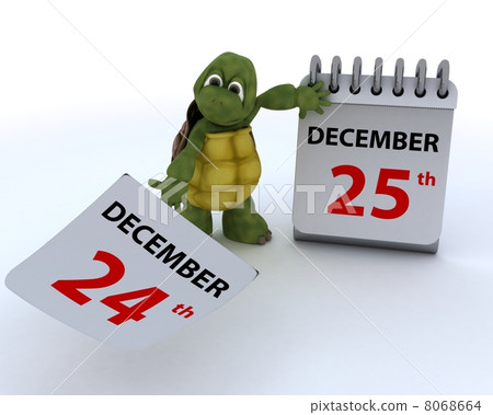 tortoise with a calendar 8068664