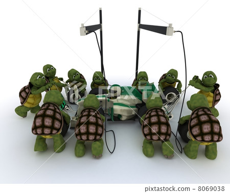 Race car pit stop Race car pit stop 8069038