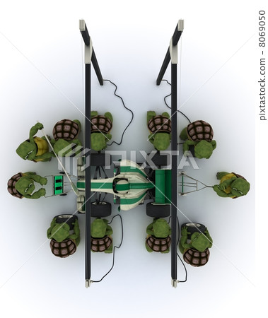 Race car pit stop 8069050