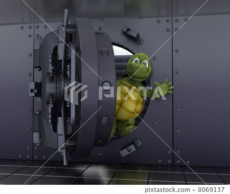 tortoise in a bank vault tortoise in a bank vault 8069137