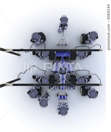 Race car pit stop 8069144