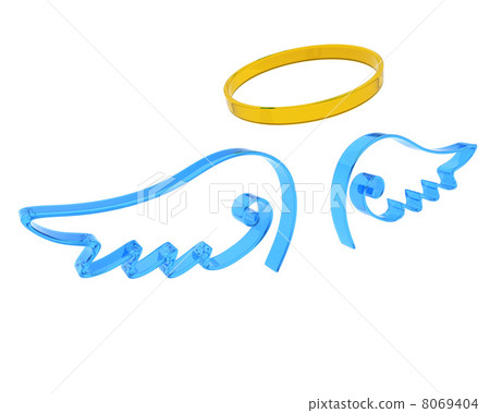 representation of angel wings and halo representation of angel wings and halo 8069404