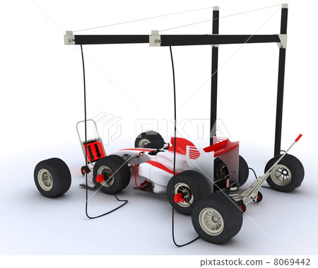 Race car pit stop 8069442