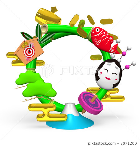 吉祥物 幸運符 花環 8071200