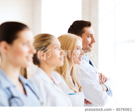young team or group of doctors 8076061