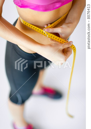 trained belly with measuring tape trained belly with measuring tape 8076413