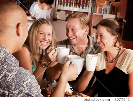 Toasting with Coffe Cups 8077941