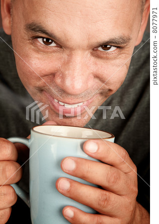 Handsome blonde man with coffee Handsome blonde man with coffee 8077971