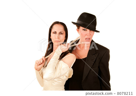 Two women as bride and groom 8078211