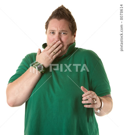 Woman Showing Shock or Covering a Burp Woman Showing Shock or Covering a Burp 8078614