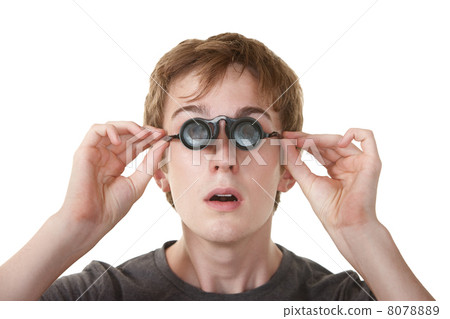 Teen WIth Loupe Glasses 8078889
