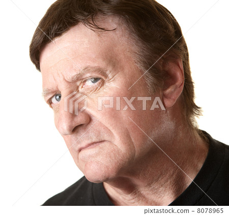 Suspicious Middle-Aged Man Suspicious Middle-Aged Man 8078965
