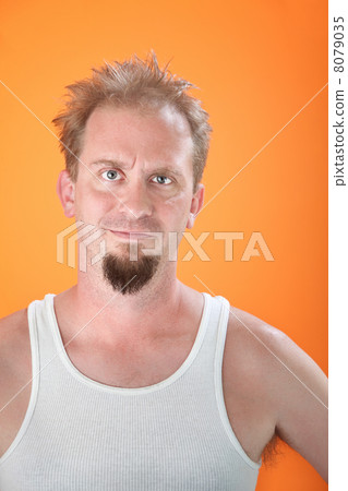 Young man staring Young man staring 8079035