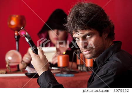Wizard Holding Sceptre Wizard Holding Sceptre 8079352