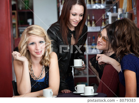 Young Woman with Friends 8079383