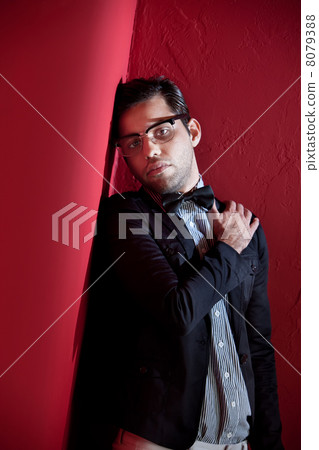 Attractive young male with glasses Attractive young male with glasses 8079388