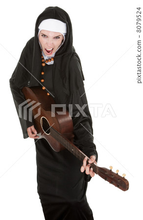 Nun With Guitar 8079524