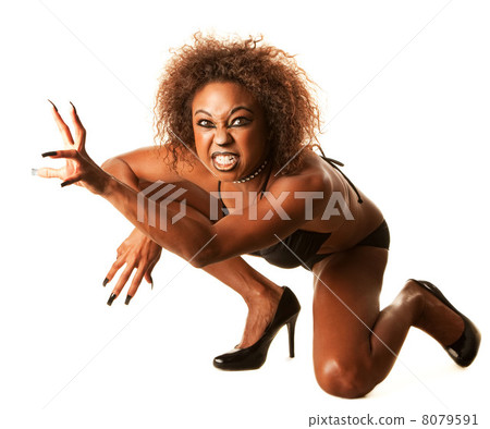 beautiful African-American Cat Woman beautiful African-American Cat Woman 8079591