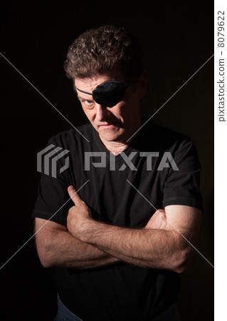 Man Wearing an Eyepatch 8079622
