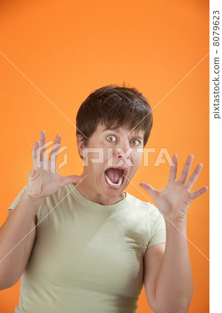 Scared woman Scared woman 8079623