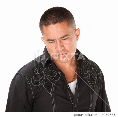 Sad Hispanic Man 8079673